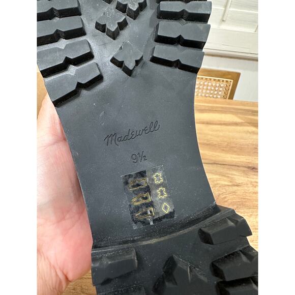 Madewell The Corinne Lugsole Loafer True Black Leather Sz 9.5 NWOB 90s Classic - Picture 11 of 13